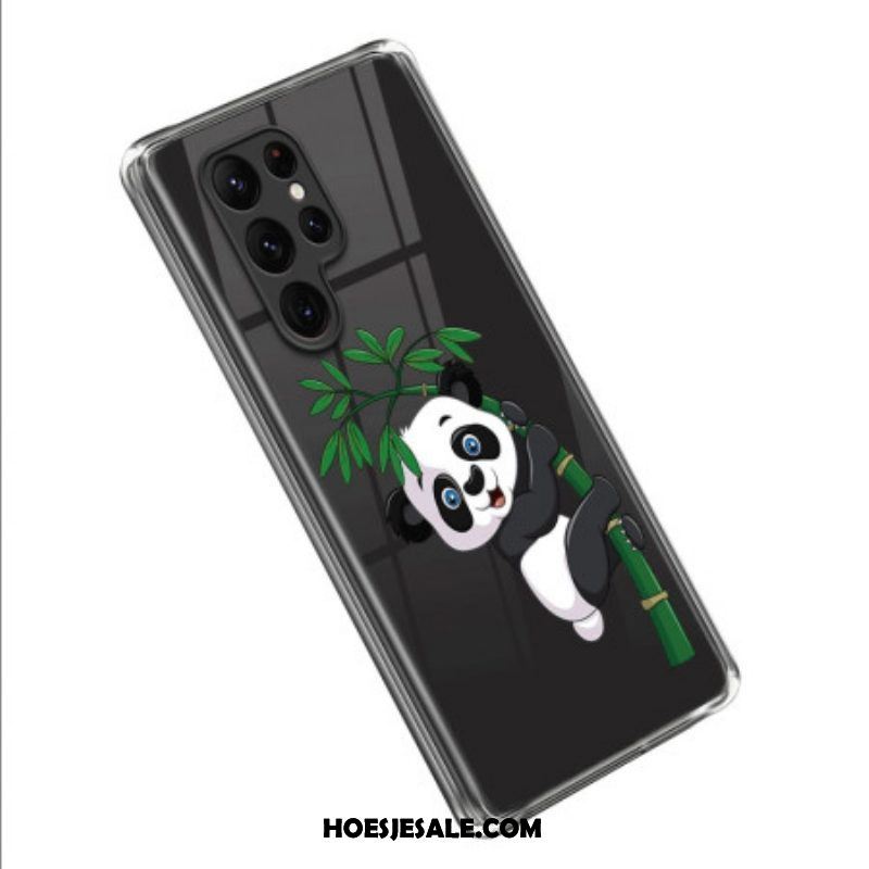 Hoesje voor Samsung Galaxy S23 Ultra 5G Panda Bamboe