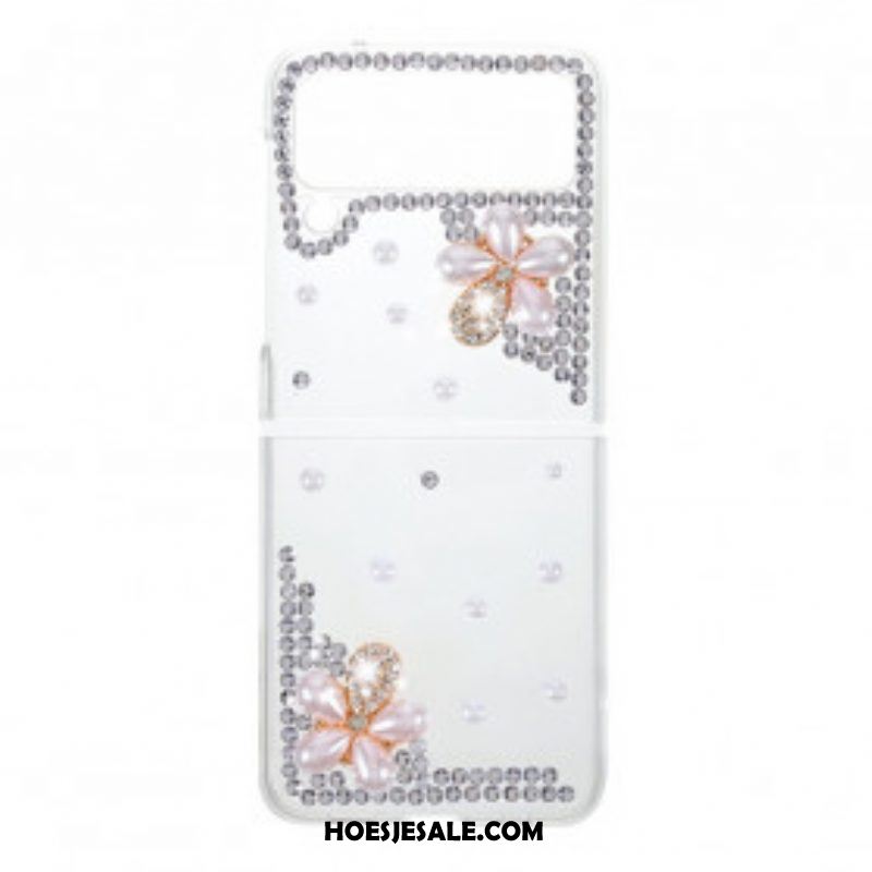 Hoesje voor Samsung Galaxy Z Flip 3 5G Folio-hoesje Edelstenen