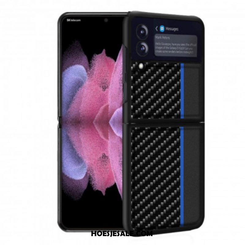 Hoesje voor Samsung Galaxy Z Flip 3 5G Folio-hoesje Kleur Lijn