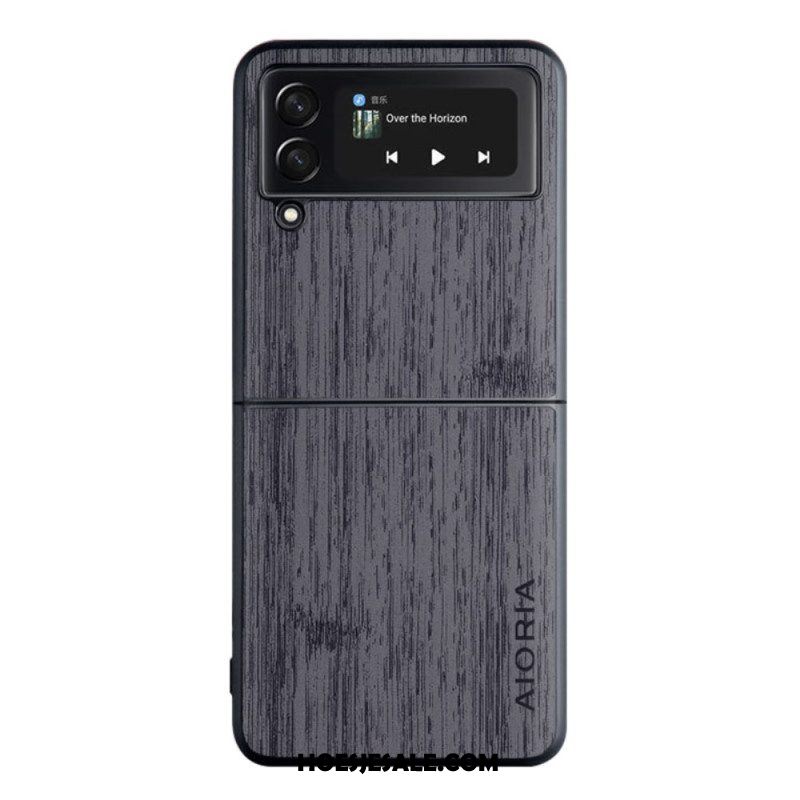 Hoesje voor Samsung Galaxy Z Flip 4 Folio-hoesje Aioria-hout