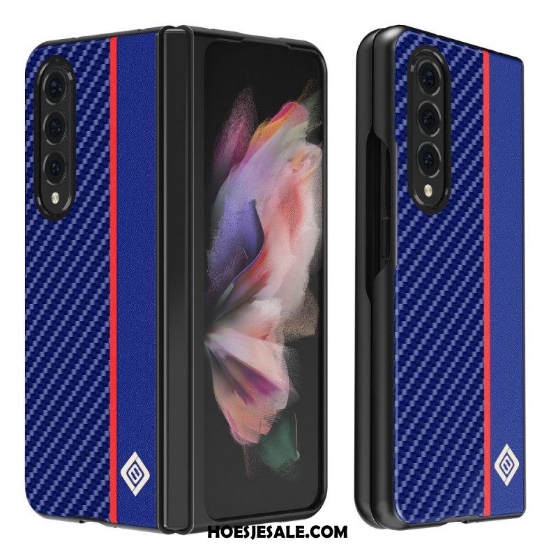 Hoesje voor Samsung Galaxy Z Fold 3 5G Koolstofvezellijn Lc.imeeke