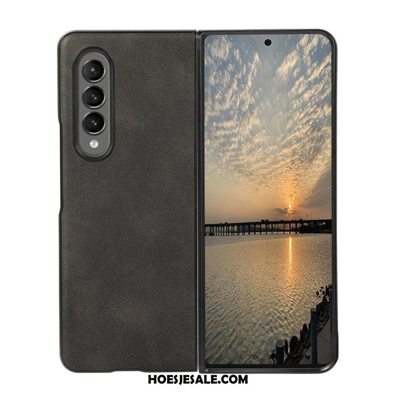 Hoesje voor Samsung Galaxy Z Fold 3 5G Kunstleer