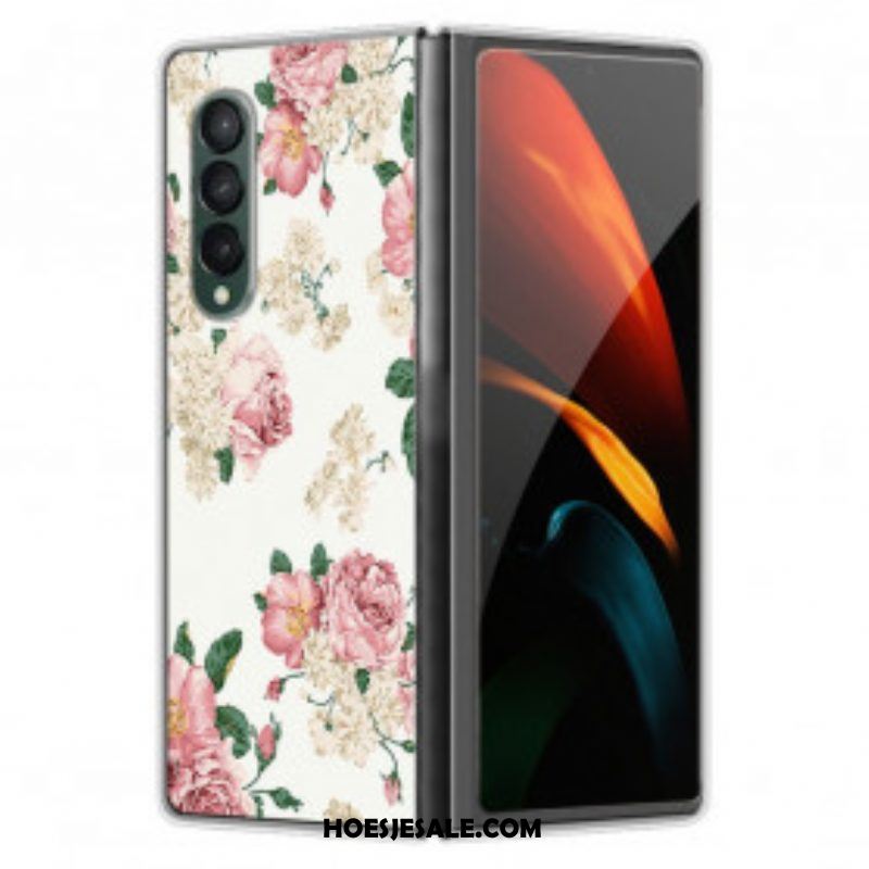 Hoesje voor Samsung Galaxy Z Fold 3 5G Vrijheid Bloemen