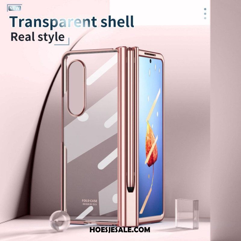 Hoesje voor Samsung Galaxy Z Fold 4 Frosted Shell Met Stylus