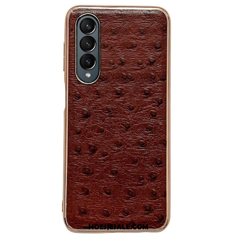 Hoesje voor Samsung Galaxy Z Fold 4 Struisvogel Textuur