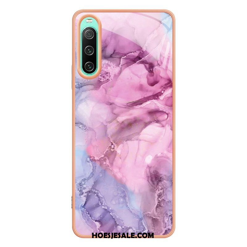 Hoesje voor Sony Xperia 10 IV Marmer