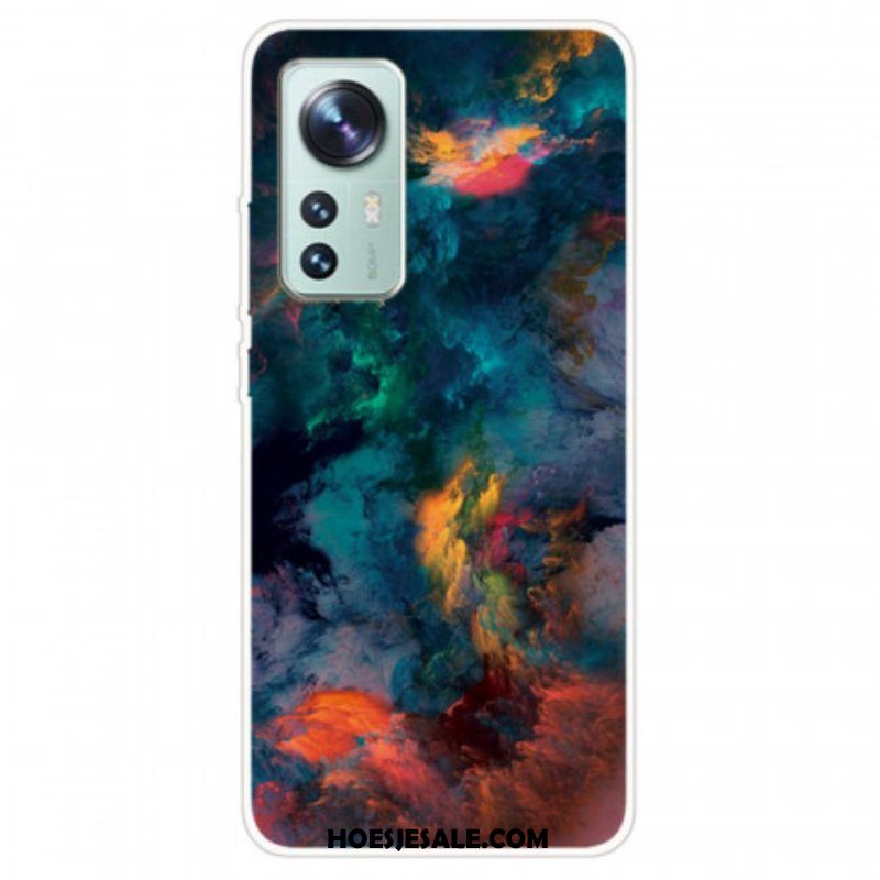 Hoesje voor Xiaomi 12 / 12X Kleurrijke Cloud Silicone