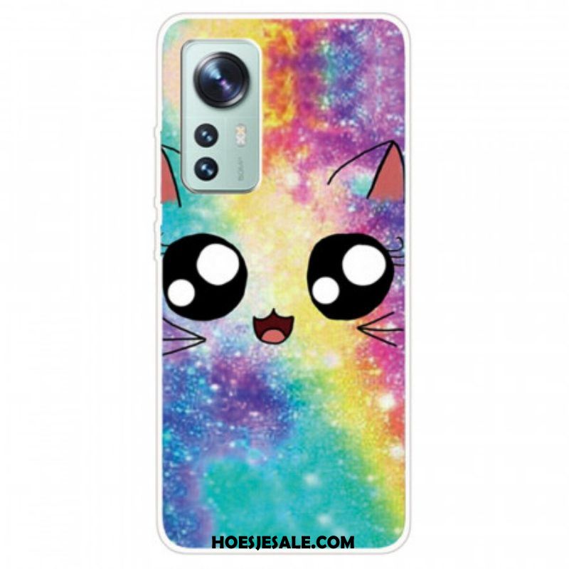 Hoesje voor Xiaomi 12 / 12X Siliconen Kat Cartoon