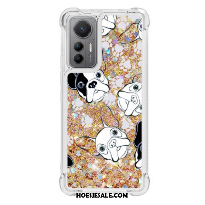 Hoesje voor Xiaomi 12 Lite Pailletten Mr Dog