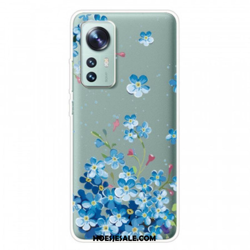 Hoesje voor Xiaomi 12 Pro Blauwe Bloemen