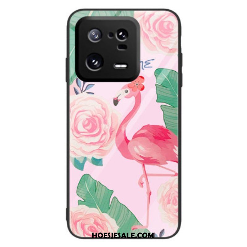 Hoesje voor Xiaomi 13 Pro Flamingo Gehard Glas