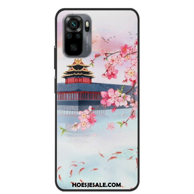 Hoesje voor Xiaomi Redmi Note 10 / 10S Aziatisch Kasteel