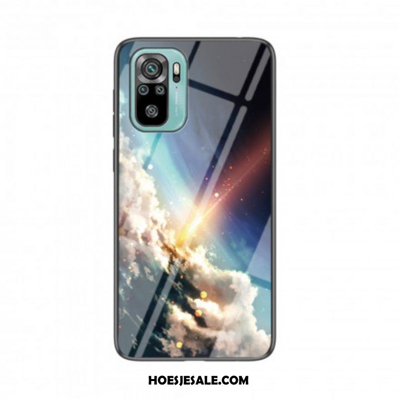 Hoesje voor Xiaomi Redmi Note 10 / 10S Schoonheid Gehard Glas