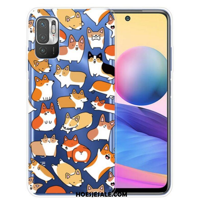 Hoesje voor Xiaomi Redmi Note 10 5G Meerdere Honden