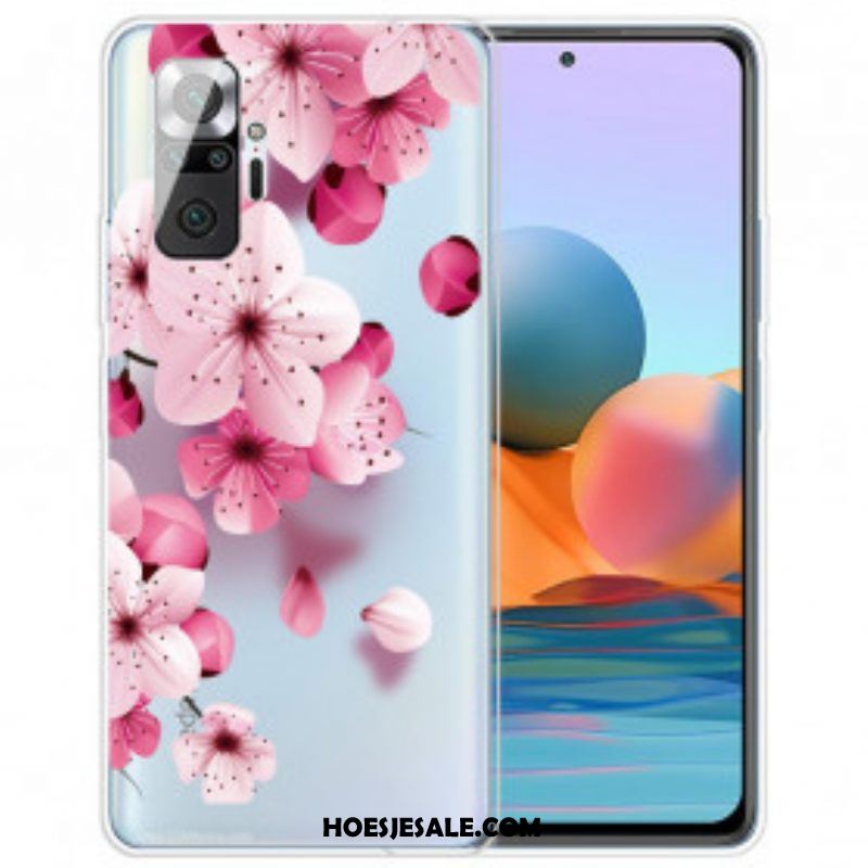 Hoesje voor Xiaomi Redmi Note 10 Pro Kleine Roze Bloemen