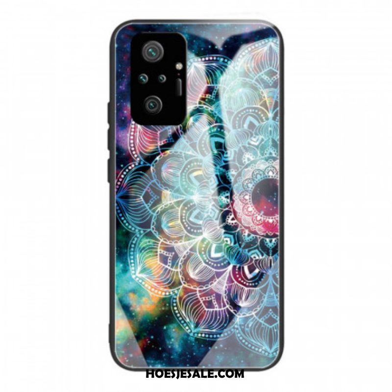 Hoesje voor Xiaomi Redmi Note 10 Pro Mandala Gehard Glas