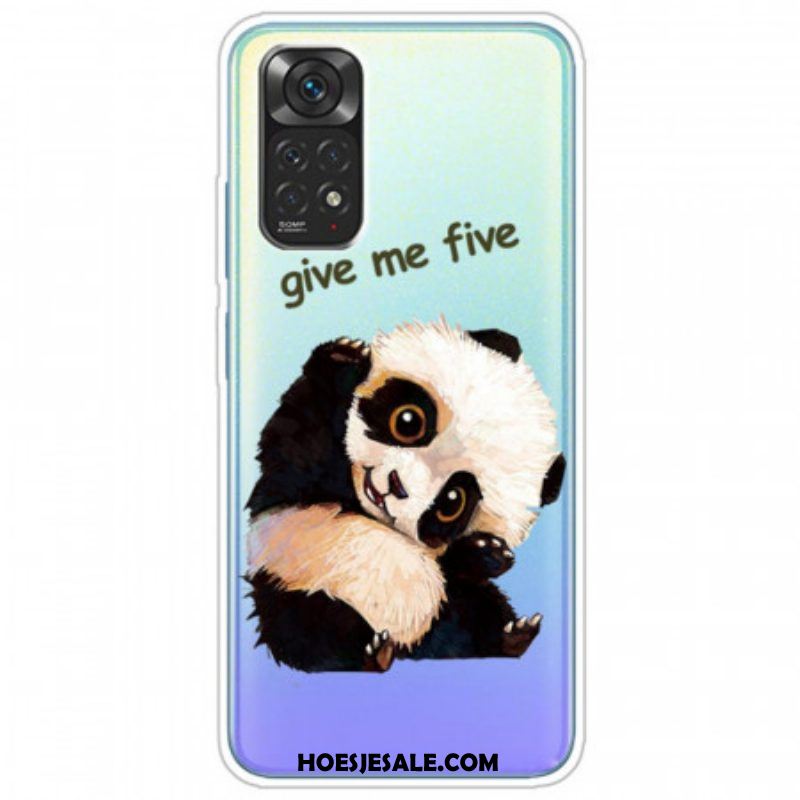 Hoesje voor Xiaomi Redmi Note 11 / 11S Naadloze Panda Geef Me Vijf