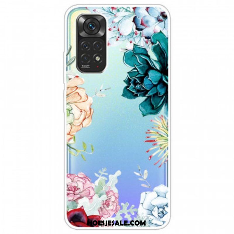 Hoesje voor Xiaomi Redmi Note 11 Pro / 11 Pro 5G Aquarel Bloemen