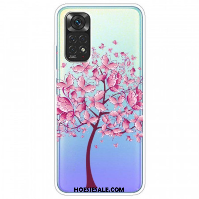 Hoesje voor Xiaomi Redmi Note 11 Pro / 11 Pro 5G Roze Boomtop