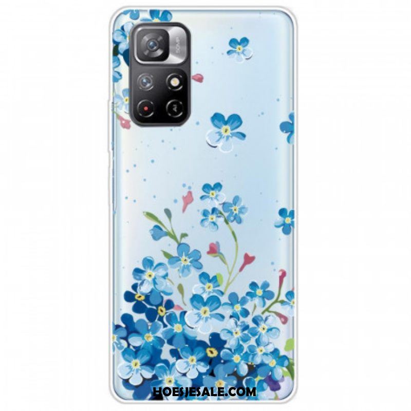 Hoesje voor Xiaomi Redmi Note 11 Pro Plus 5G Boeket Van Blauwe Bloemen