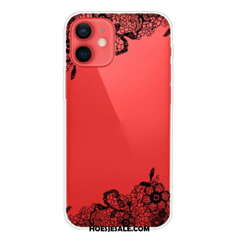 Hoesje voor iPhone 13 Mini Fijne Kant