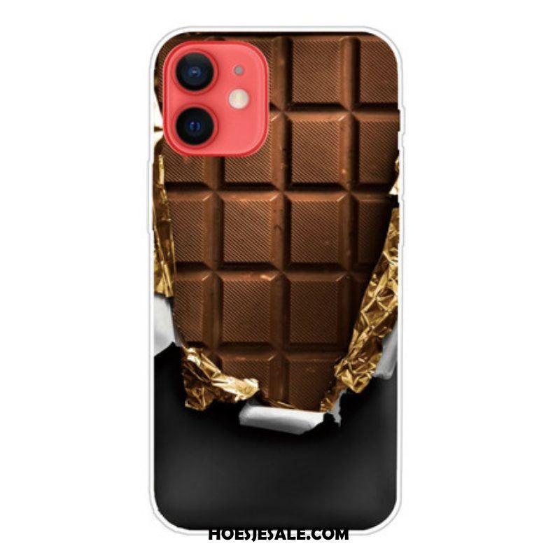 Hoesje voor iPhone 13 Mini Flexibele Chocolade