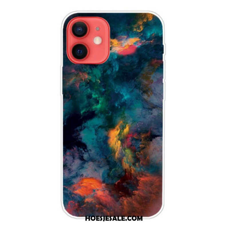 Hoesje voor iPhone 13 Mini Kleurrijke Wolken