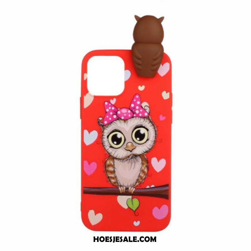 Hoesje voor iPhone 13 Mini Miss Uil 3d