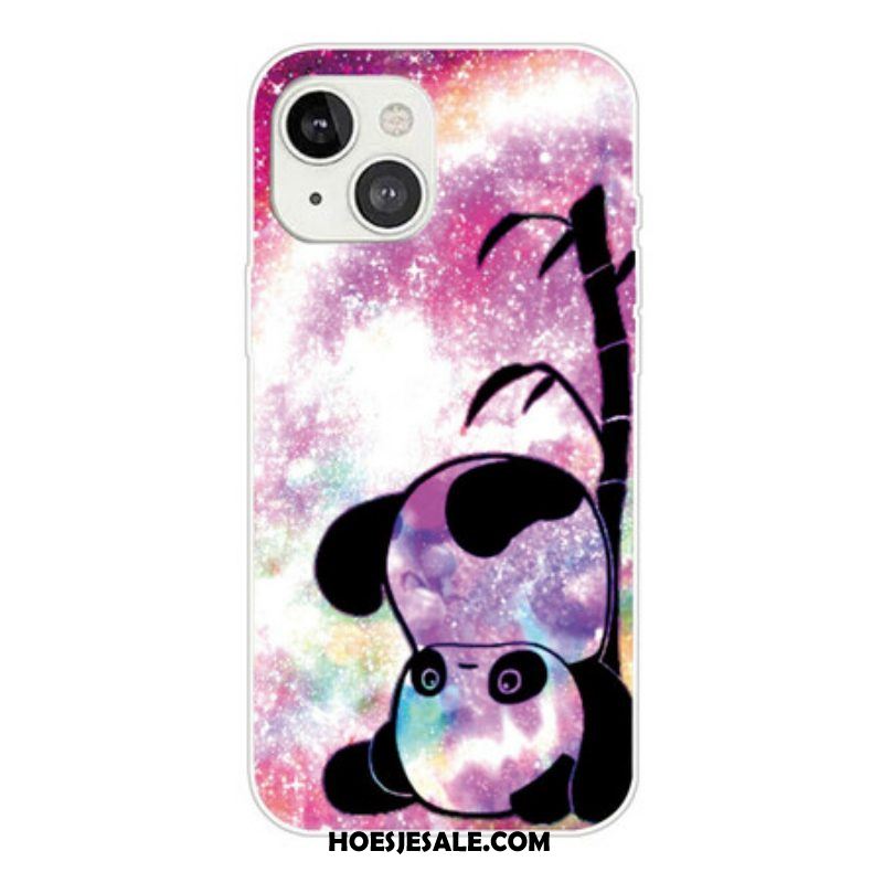 Hoesje voor iPhone 13 Mini Panda En Bamboe