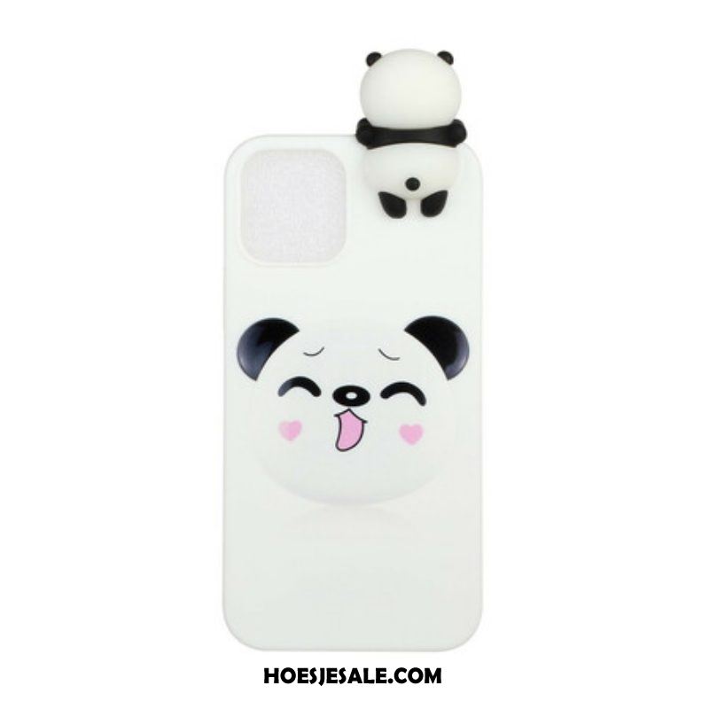 Hoesje voor iPhone 13 Pro Coole Panda 3d
