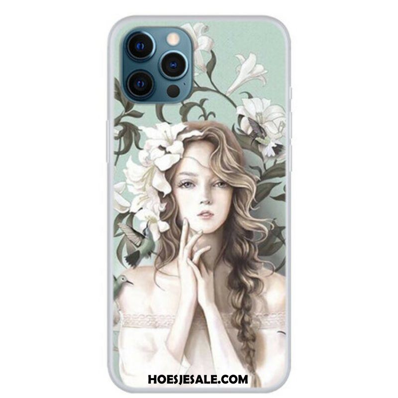 Hoesje voor iPhone 13 Pro De Bloemenvrouw