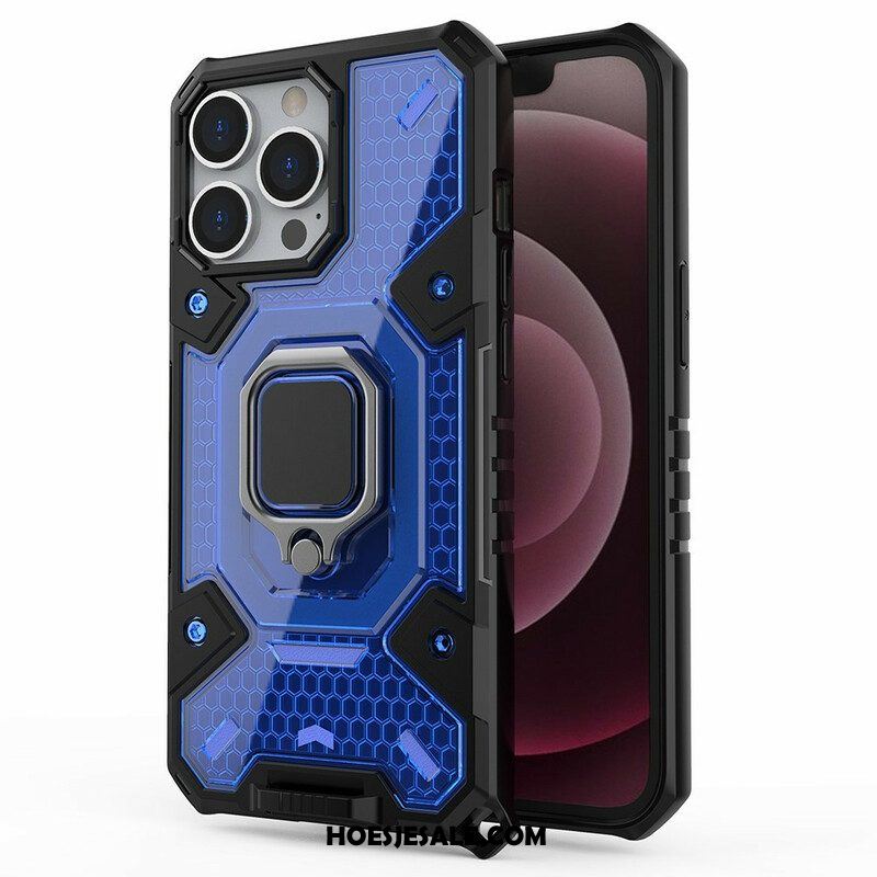 Hoesje voor iPhone 13 Pro Honingraat Met Ring | hoesjesale.com Hoesje voor iPhone 13 Pro Honingraat Met Ring