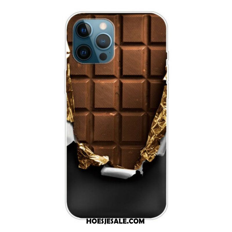 Hoesje voor iPhone 13 Pro Max Flexibele Chocolade