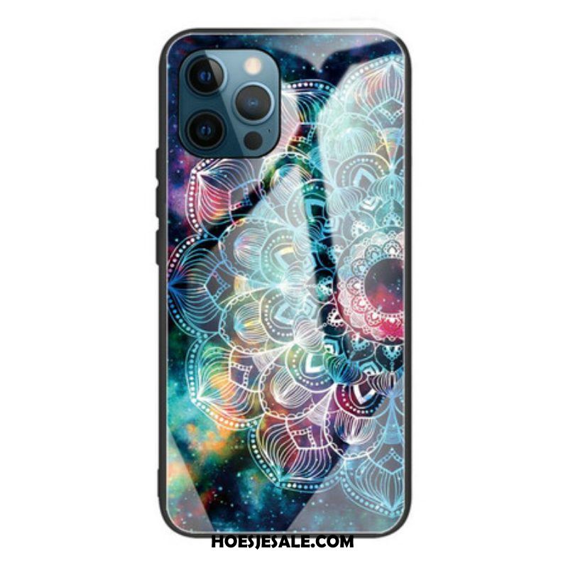 Hoesje voor iPhone 13 Pro Max Mandala Gehard Glas