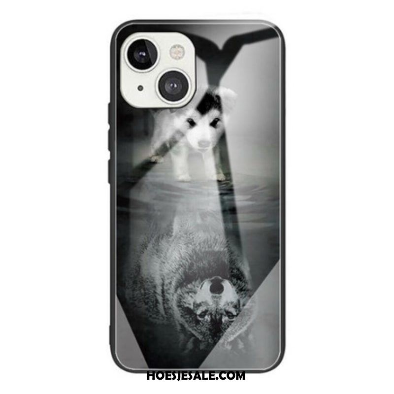 Hoesje voor iPhone 13 Pro Max Puppy Dream Gehard Glas