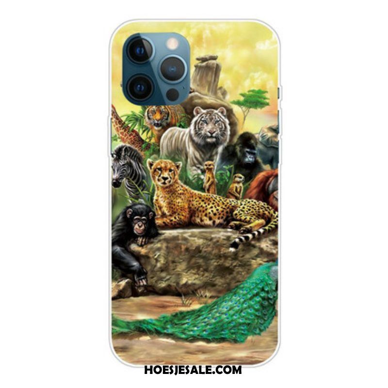 Hoesje voor iPhone 13 Pro Max Safari-dieren