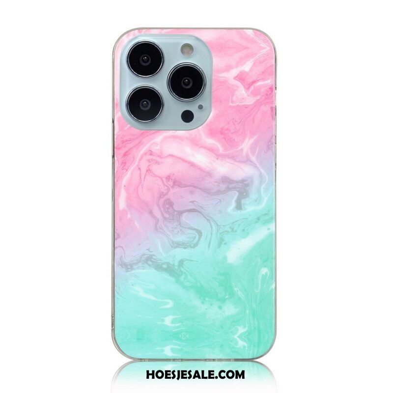 Hoesje voor iPhone 13 Pro Max Vereenvoudigd Marmer