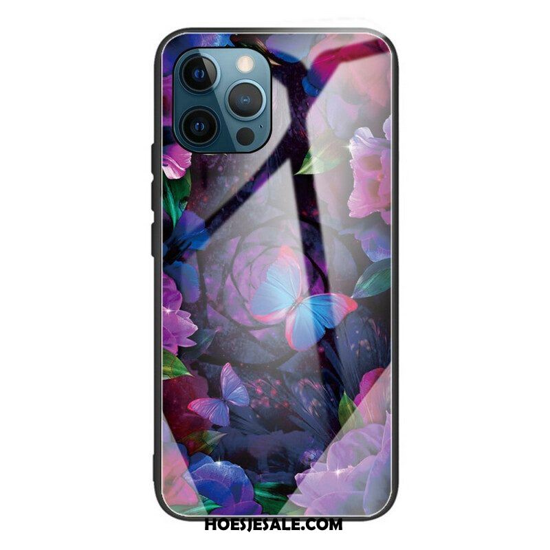 Hoesje voor iPhone 13 Pro Vlinders Variatie Gehard Glas | hoesjesale.com Hoesje voor iPhone 13 Pro Vlinders Variatie Gehard Glas