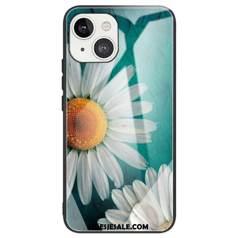 Hoesje voor iPhone 14 Bloemen Van Gehard Glas