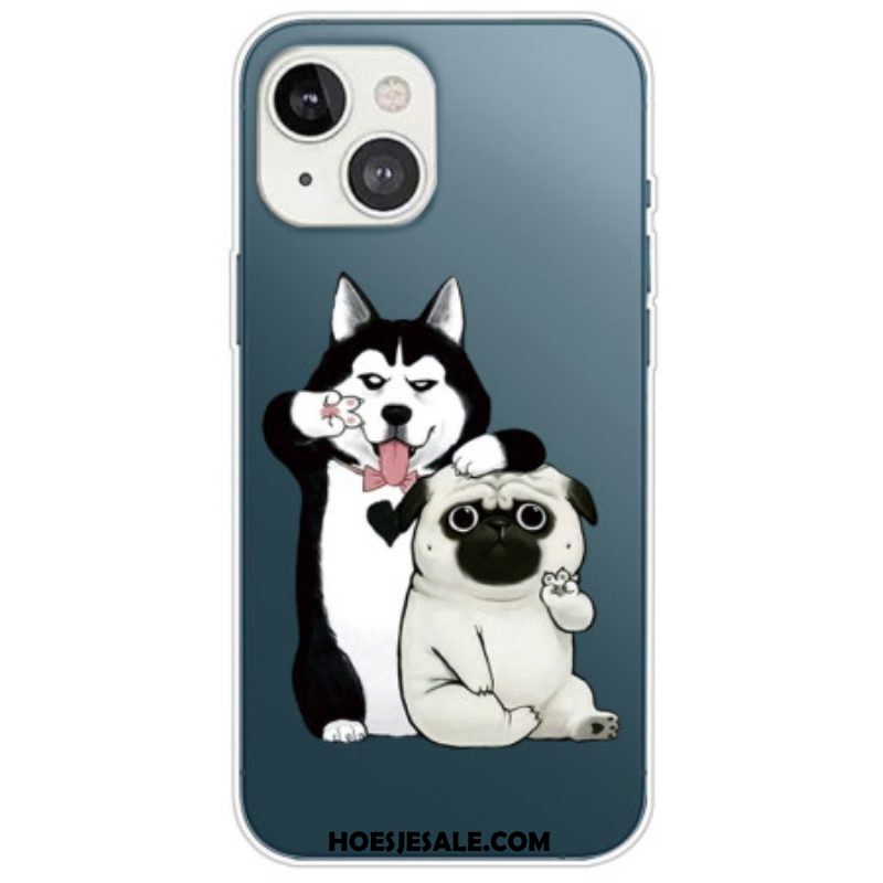 Hoesje voor iPhone 14 Plus Leuke Honden