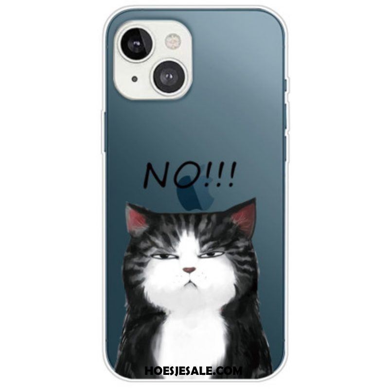 Hoesje voor iPhone 14 Plus Siliconen Kat Nr