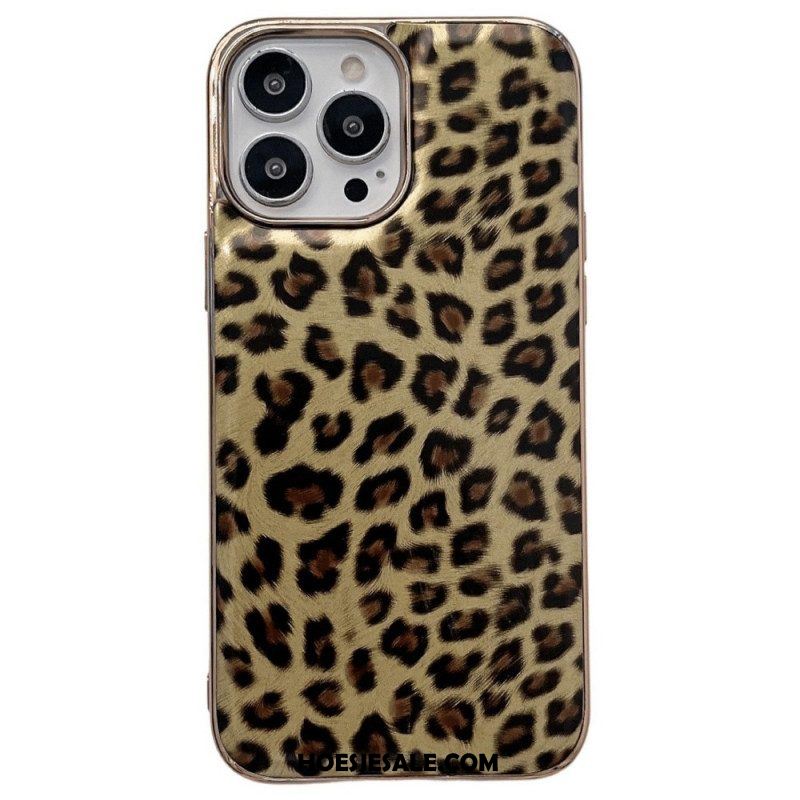 Hoesje voor iPhone 14 Pro Luipaard