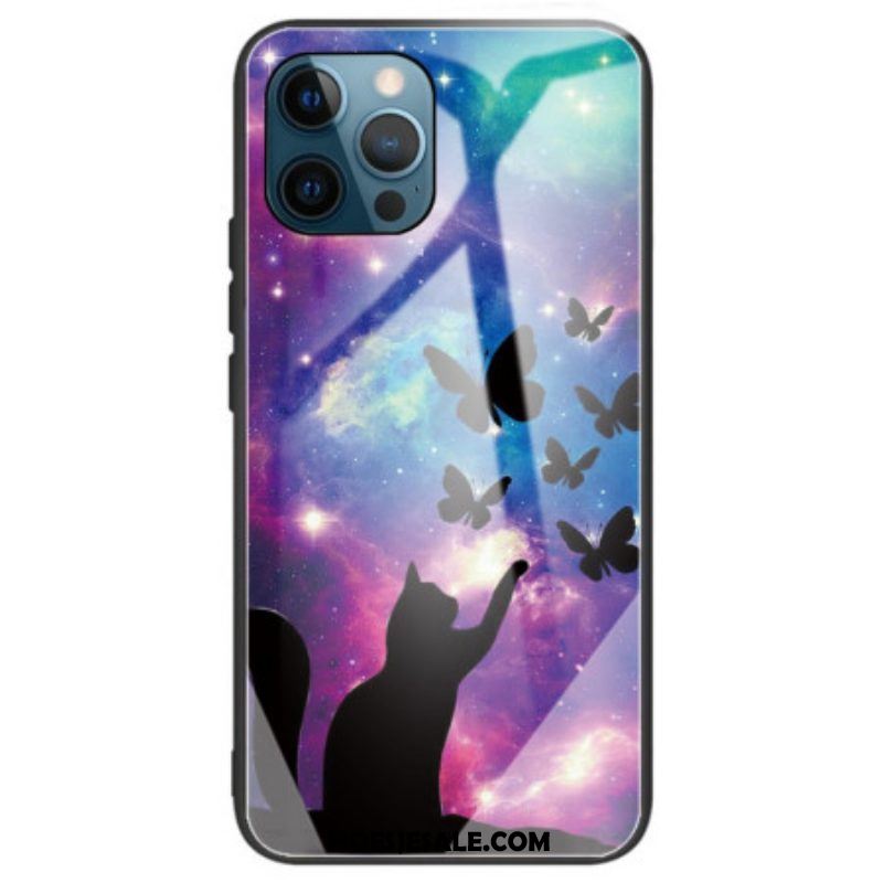 Hoesje voor iPhone 14 Pro Max Star Cat Gehard Glas