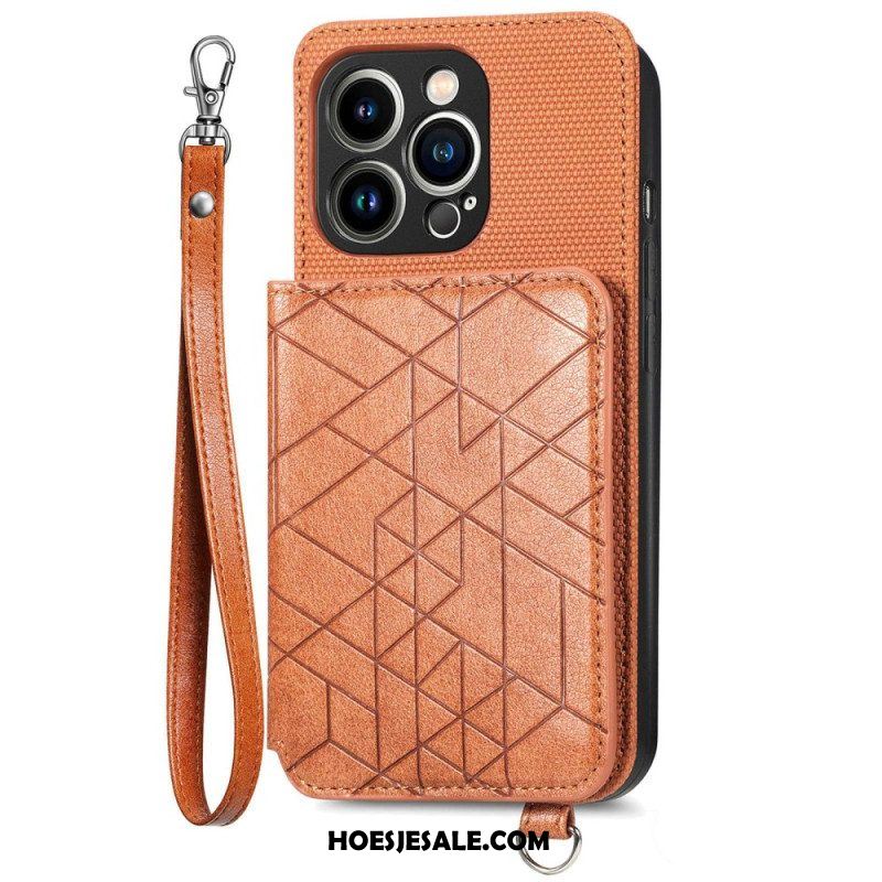 Hoesje voor iPhone 14 Pro Portemonnee Portemonnee & Lanyard