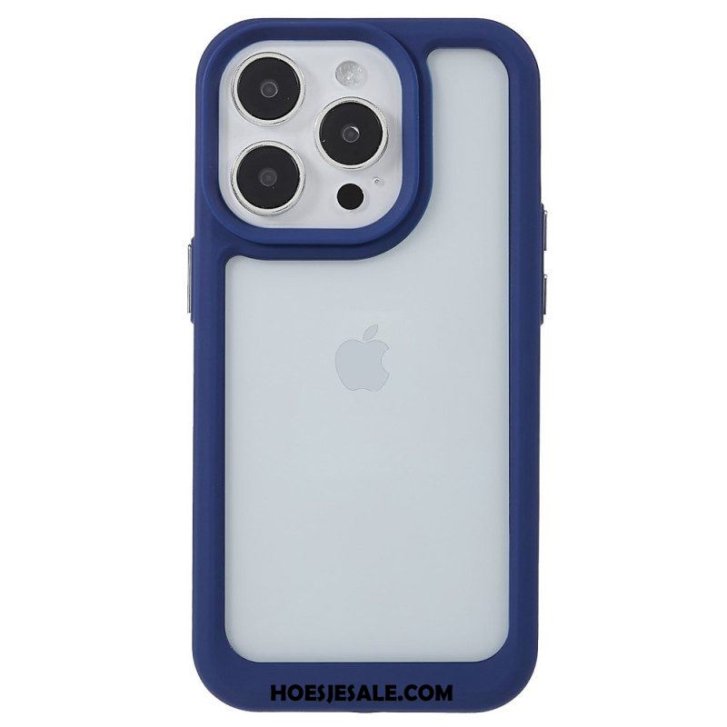 Hoesje voor iPhone 14 Pro Siliconen Randen