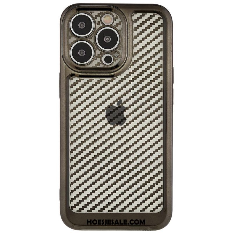 Hoesje voor iPhone 14 Pro Stijlvolle Koolstofvezel