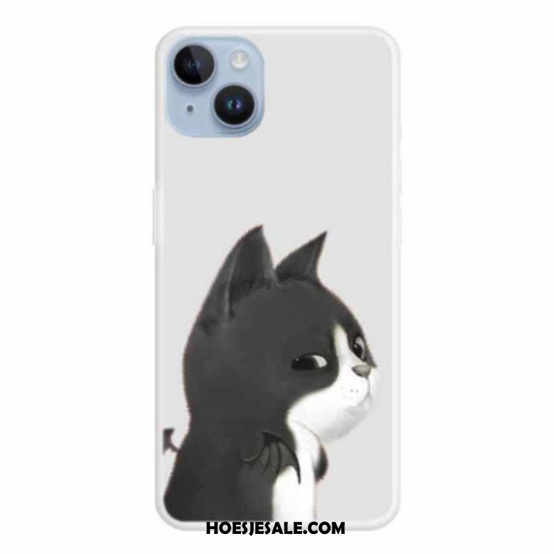 Hoesje voor iPhone 15 Plus Duivelskat