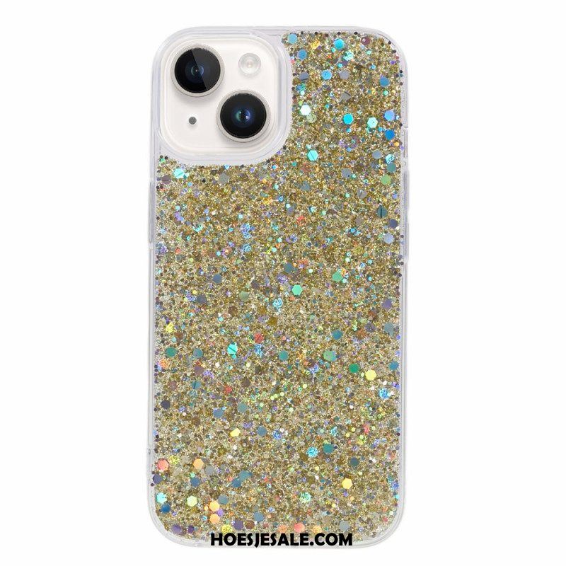 Hoesje voor iPhone 15 Plus Glitters