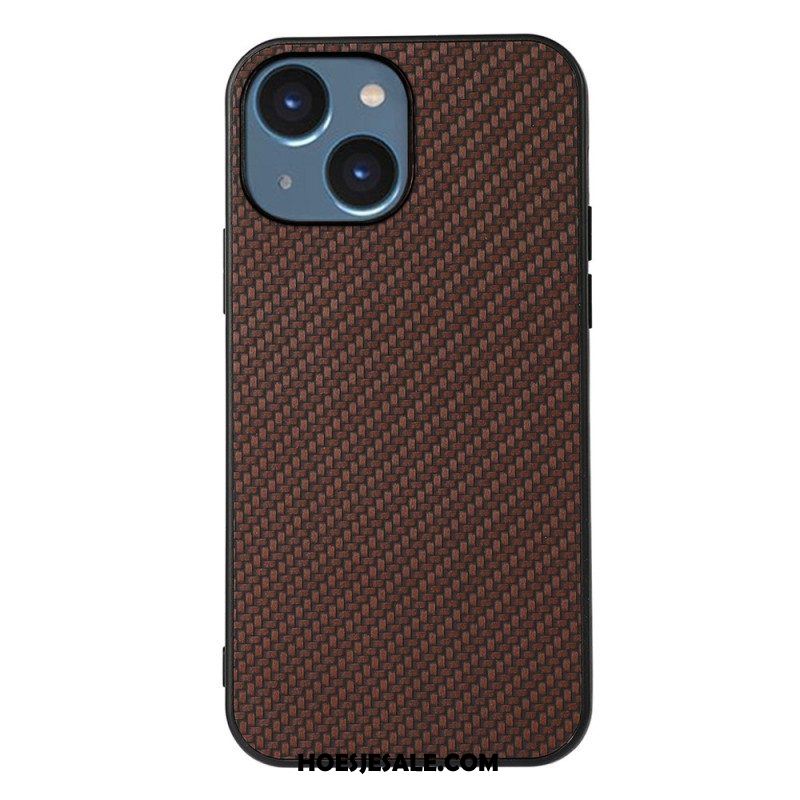 Hoesje voor iPhone 15 Plus Koolstofvezel