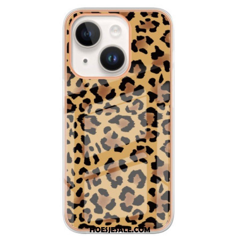 Hoesje voor iPhone 15 Plus Luipaard